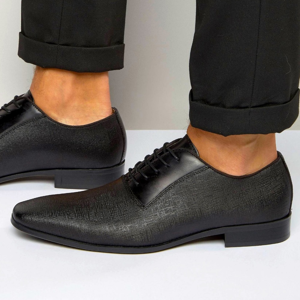 Aldo Biaggo Oxford Shoes In Black Leather size  9